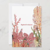 Onder het Zee Mermaid Tropical Coral Reef Birthday Kaart (Achterkant)