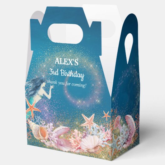 Onder het Zee Mermaid Whimsical Party Bedankdoosjes (Geopend)