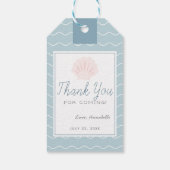 Onder het Zee Mermaid Zee Green Birthday Cadeaulabel (Achterkant)