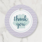 Onder het Zee Mermaid Zee Green Birthday Dank u we Bedankjes Labels (Achterkant)