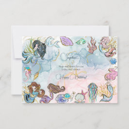 Onder het zee Mermaids kinder blijdschap Kaart