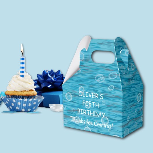 Onder het Zee met dolfijnen verjaardagsfeestje Bedankdoosjes