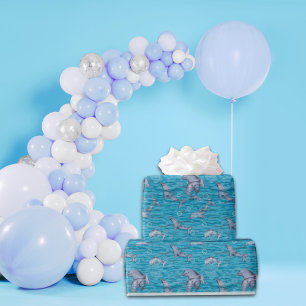 Onder het Zee met dolfijnen verjaardagsfeestje Cadeaupapier