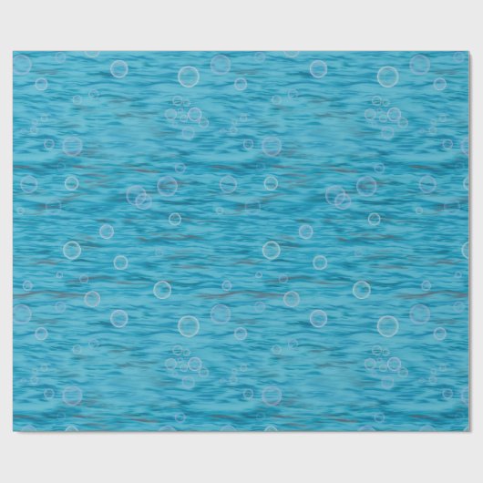 Onder het Zee met dolfijnen verjaardagsfeestje Cadeaupapier (Vlak)