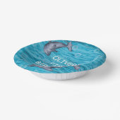 Onder het Zee met dolfijnen verjaardagsfeestje Papieren Kommen (Gebogen)