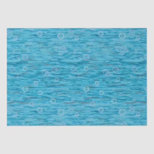 Onder het Zee met dolfijnen verjaardagsfeestje Tissuepapier (Voorkant)