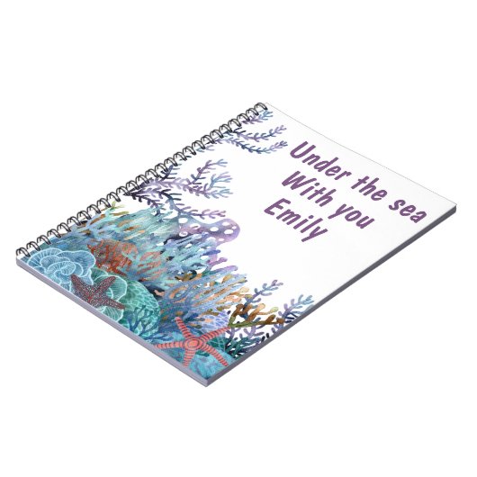 Onder het zee met jou notitieboek (Linkerzijde)