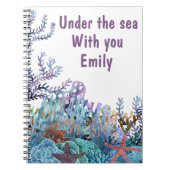 Onder het zee met jou notitieboek (Voorkant)