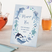 Onder het Zee Mimosa Bar Reclamebord Met Voetstuk (Insitu)