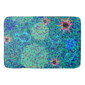 Onder het Zee Mosaic Fish Stars Bath Mat (Voorkant)