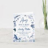 Onder het Zee Nautical Ahoy is het een Boy Baby sh (Voorkant)