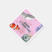 Onder het Zee Nautical Kids Verjaardagsfeestje Roz Servet (Hoek)