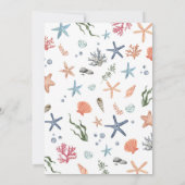 Onder het Zee Nautical Ocean Animals Boy Birthday Kaart (Achterkant)