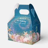 Onder het Zee Nautical Seahorse Birthday Party Bedankdoosjes (Voorkant Zijde)