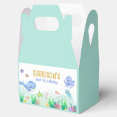 Onder het Zee Nautical Whale Turtle Birthday Bedankdoosjes (Geopend)