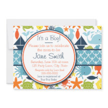 Onder het Zee, Nautisch Baby shower