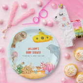 Onder het Zee Nautisch Marien Baby shower Papieren Bordje (Feest)
