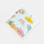 Onder het Zee Nautisch Marien Baby shower Servet (Hoek)