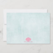 Onder het zee nodigt mermaid girl's verjaardagsfee kaart (Achterkant)