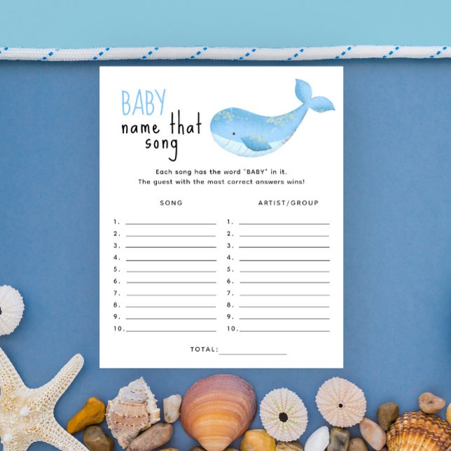 Onder het zee - Noem dat nummer baby shower spel (Creator heeft geüpload)