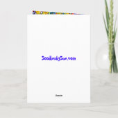 Onder het Zee Notecard Kaart (Achterkant)
