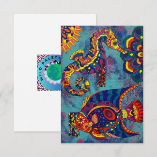 Onder het Zee Notitiekaartje