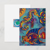 Onder het Zee Notitiekaartje (Voorkant / Achterkant)