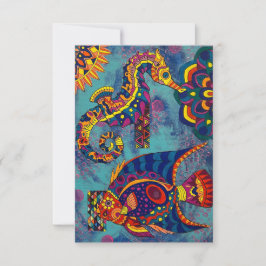 Onder het Zee Notitiekaartje