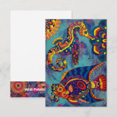 Onder het Zee Notitiekaartje (Voorkant / Achterkant)