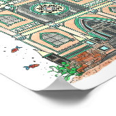 Onder het Zee Nursery Art Poster (Hoek)