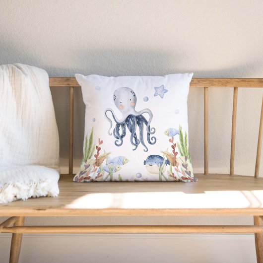 Onder het Zee Nursery Decor, Octopus Kussen