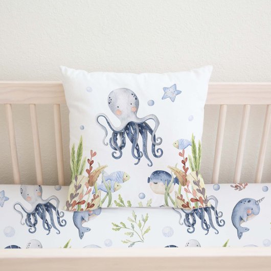 Onder het Zee Nursery Decor, Octopus Kussen