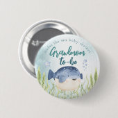 Onder het Zee Oceaan Baby shower Grootmoeder Butto Ronde Button 5,7 Cm (Voorkant /achterkant)