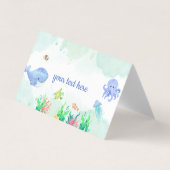 Onder het Zee oceaan party buffet eten tentkaarten Kaart (Voorkant)