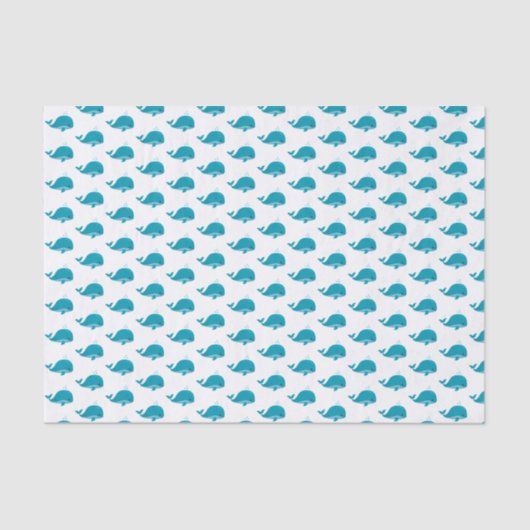 Onder het Zee, oceaandieren Tissuepapier (Voorkant)