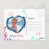 Onder het Zee Ocean 1st Baby Boy Verjaardag Briefkaart (Achterkant)