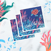 Onder het Zee Ocean 1st Baby Boy Verjaardag Servet