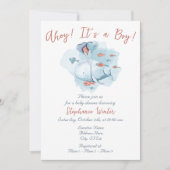 Onder het Zee Ocean Ahoy Het is een Boy Baby showe Kaart (Voorkant)