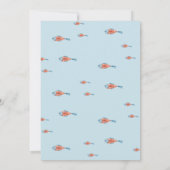 Onder het Zee Ocean Ahoy Het is een Boy Baby showe Kaart (Achterkant)