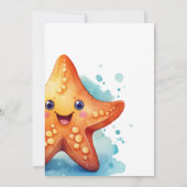 Onder het Zee Ocean Animal Boy Verjaardagsuitnodig Kaart (Achterkant)