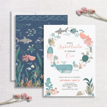 Onder het Zee Ocean Animals 1st Birthday Script