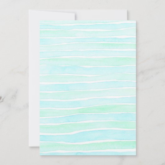 Onder het Zee Ocean Animals 3e Verjaardag Kaart (Achterkant)