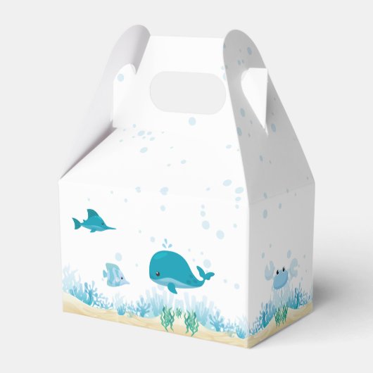 Onder het zee Ocean Animals Bedankdoosjes (Achterkant)