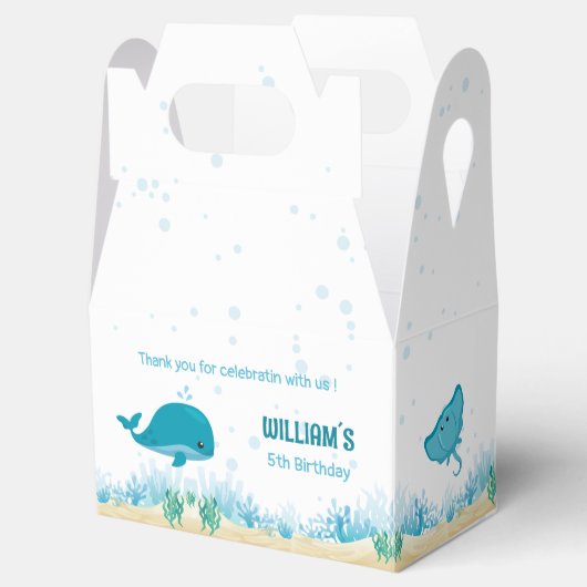 Onder het zee Ocean Animals Bedankdoosjes (Geopend)