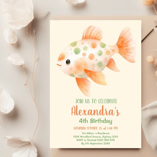 Onder het Zee Ocean Animals Birthday Kaart