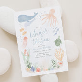 Onder het Zee Ocean Animals Birthday Kaart