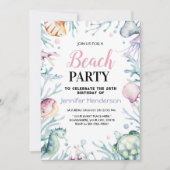 Onder het Zee Ocean Animals Birthday Kaart (Voorkant)