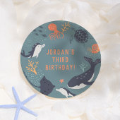 Onder het Zee Ocean Animals Boy Birthday Party Papieren Bordje