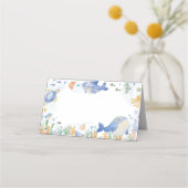 Onder het Zee Ocean Animals Boy Food Place Card Plaatskaartje (Achterkant)