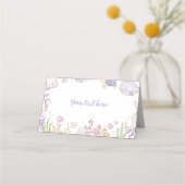 Onder het Zee Ocean Animals Girl Party Food Tent Plaatskaartje (Voorkant)